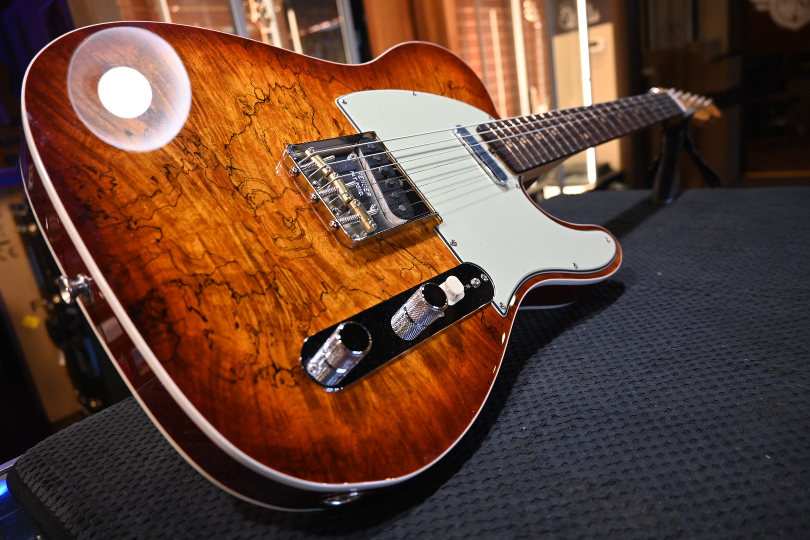 Fender Custom Shop 1960 Telecaster Custom RW NOS Spalted Maple - Tobacco Sunburst  Guitar #2110 - Danville Music