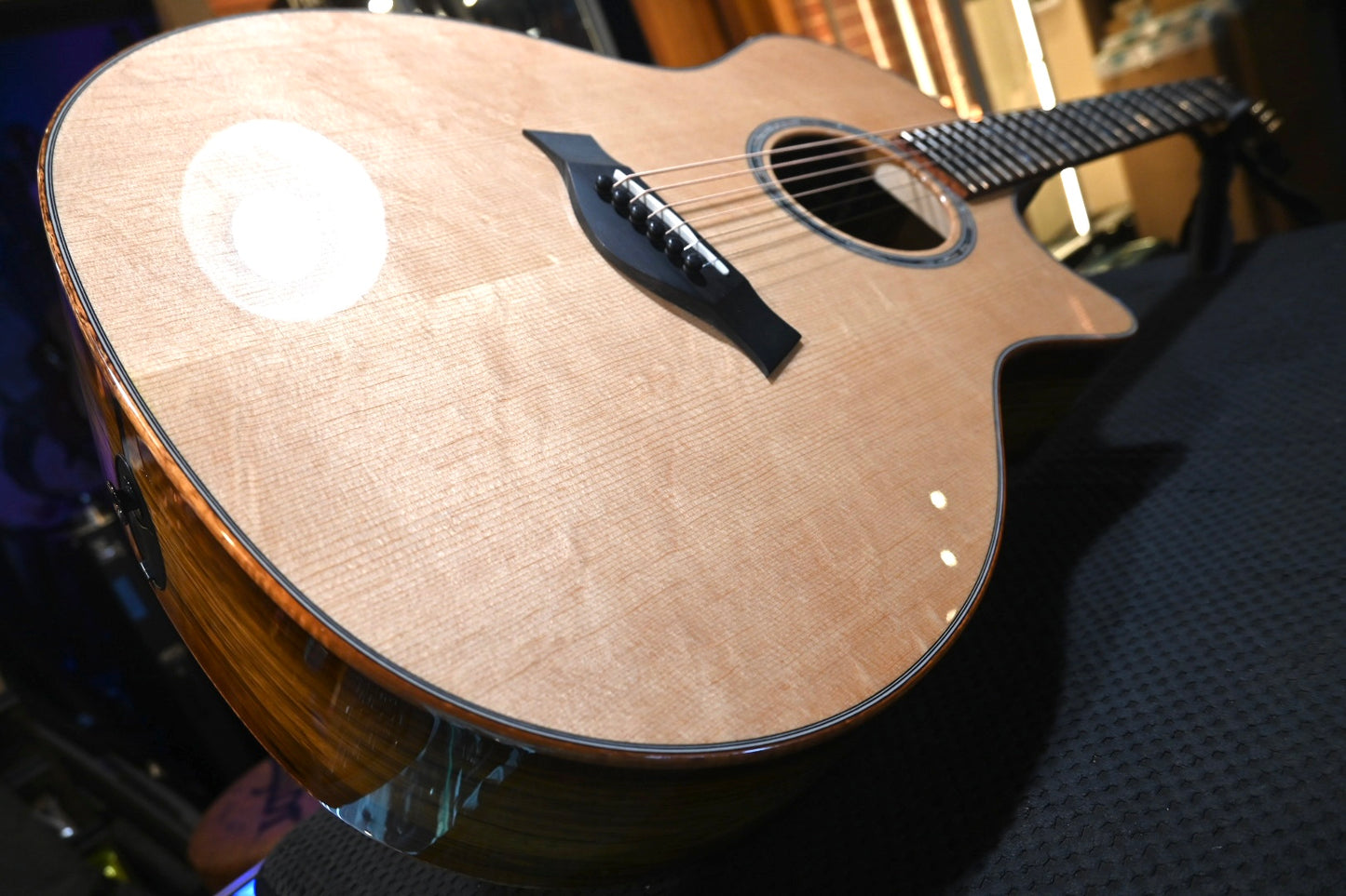 Taylor Custom GA Grand Auditorium Bearclaw Spruce/Black Limba Guitar #4125 - Danville Music