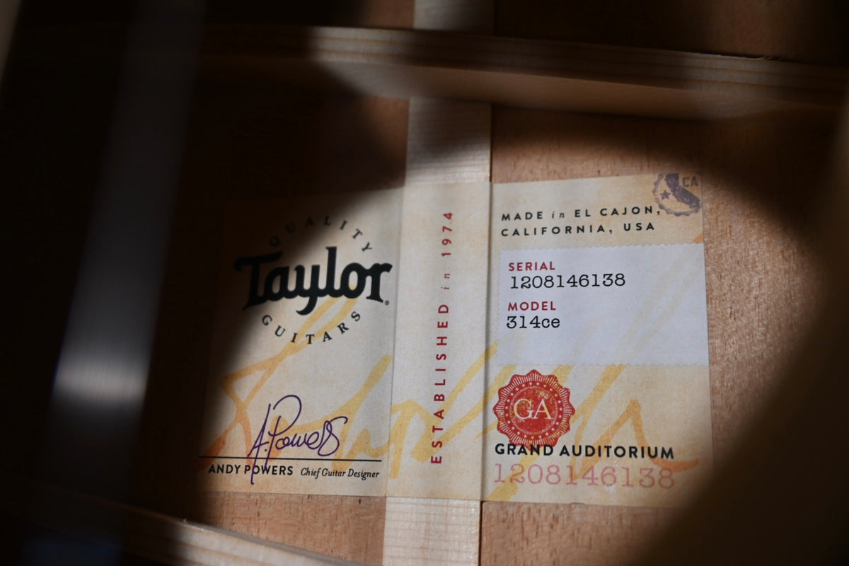 Taylor Next Generation 314ce Guitar #6138