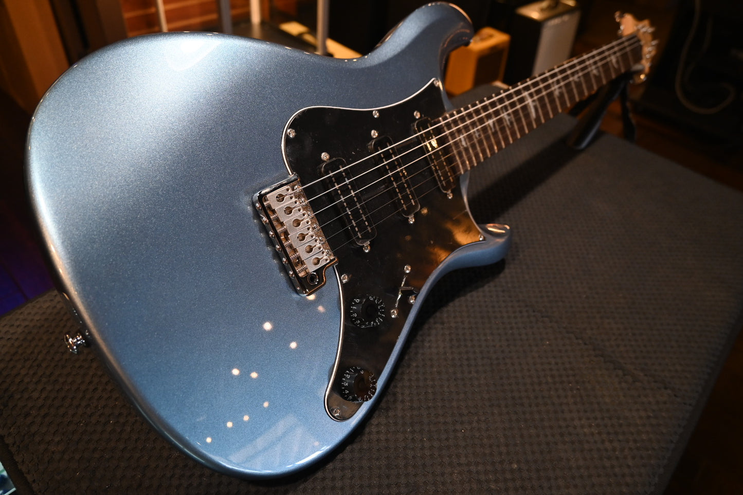 PRS SE NF3 Rosewood - Ice Blue Metallic Guitar #6579 - Danville Music