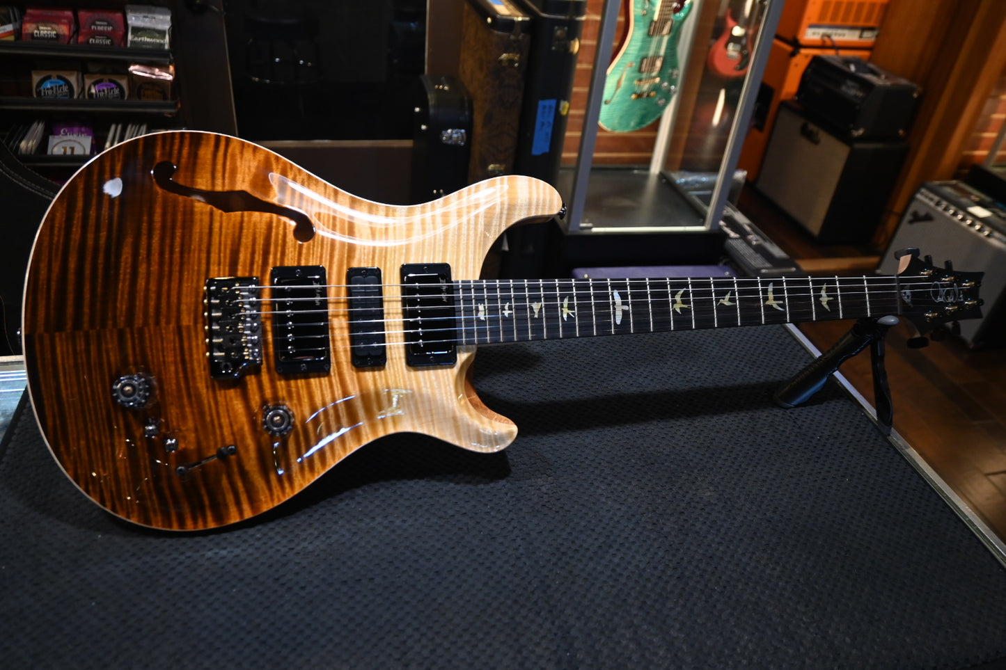 PRS Wood Library Special Semi-Hollow Danville Music 35th Anniversary Artist Top - Sandstorm Fade Guitar #6042