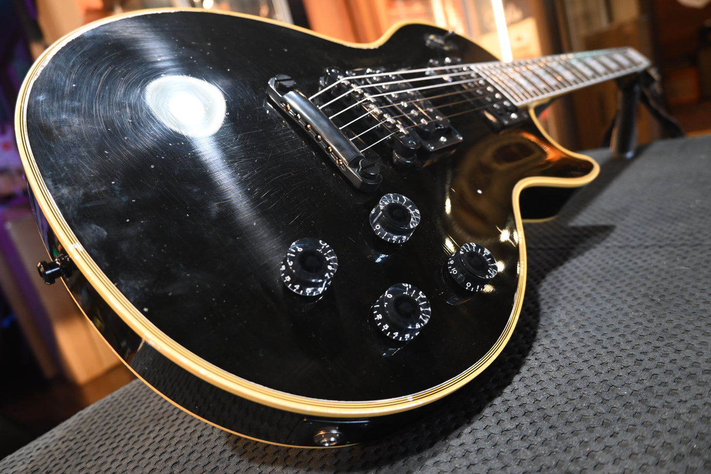 Gibson Custom Shop Kirk Hammett 1989 Les Paul Custom Murphy Lab Aged Nitro - Ebony Guitar #KH114 - Danville Music