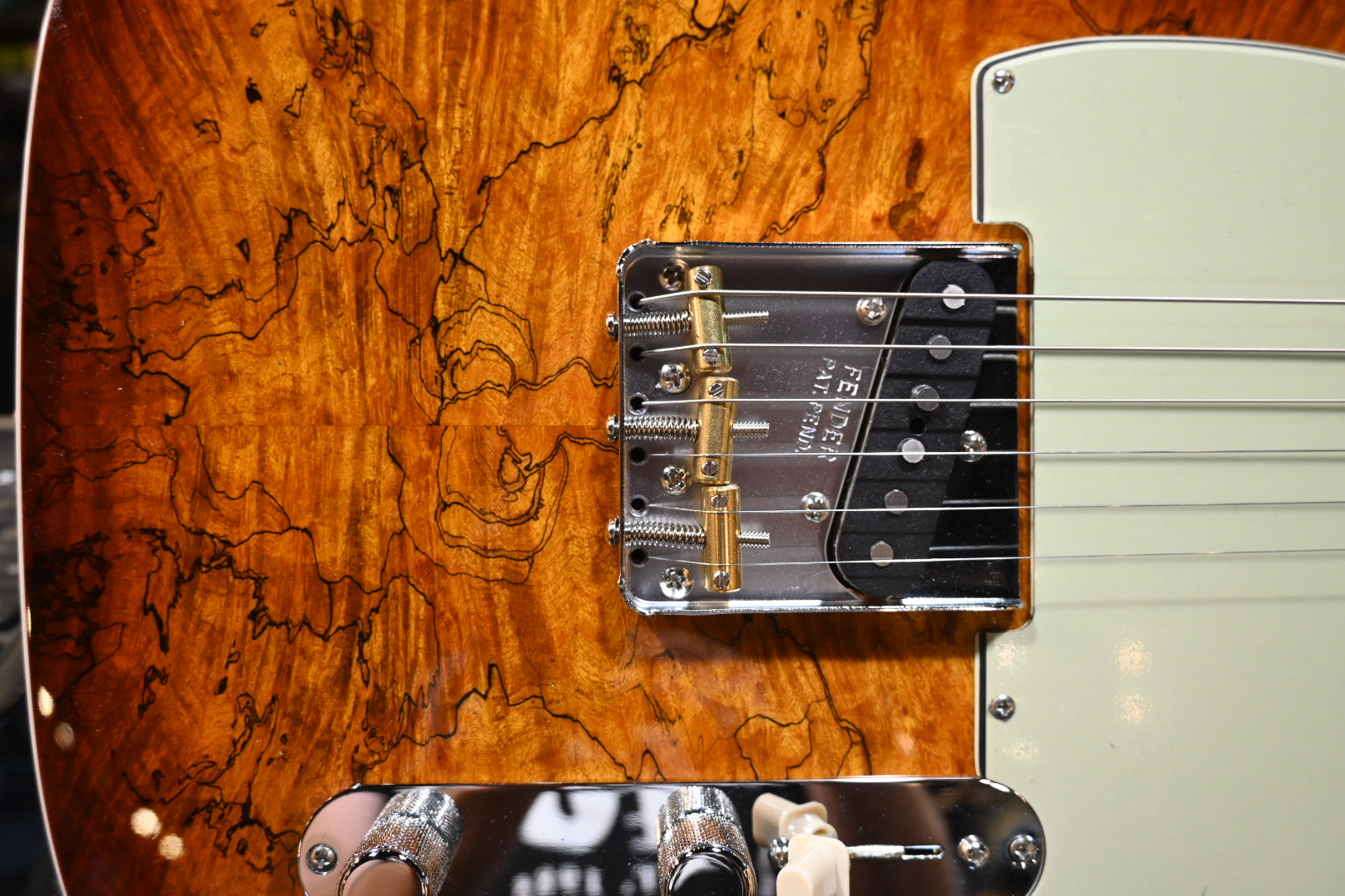 Fender Custom Shop 1960 Telecaster Custom RW NOS Spalted Maple - Tobacco Sunburst  Guitar #2110 - Danville Music