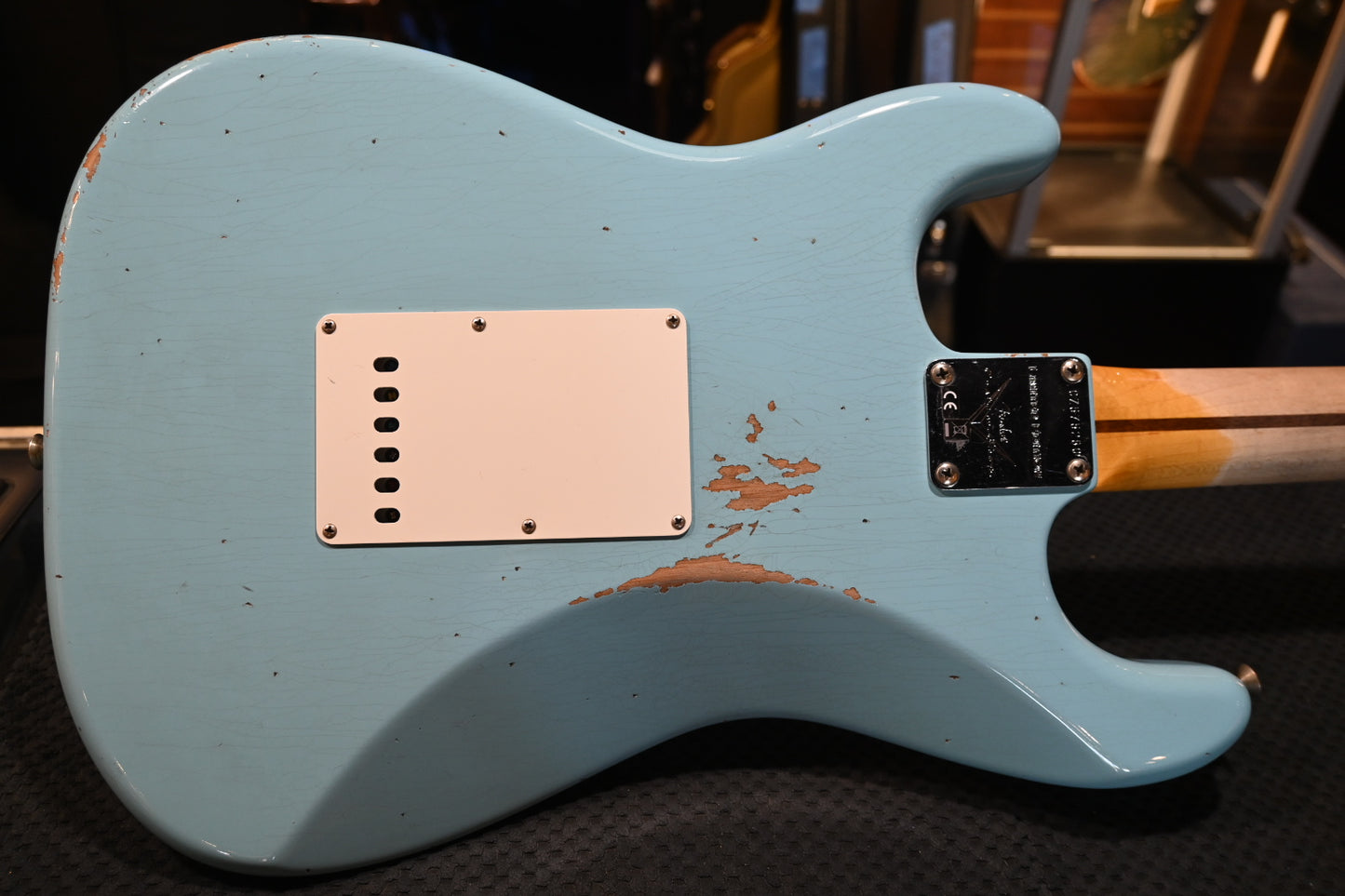 Fender Custom Shop 1957 Limited Stratocaster Relic 2023 - Faded Aged Daphne Blue Guitar #5280