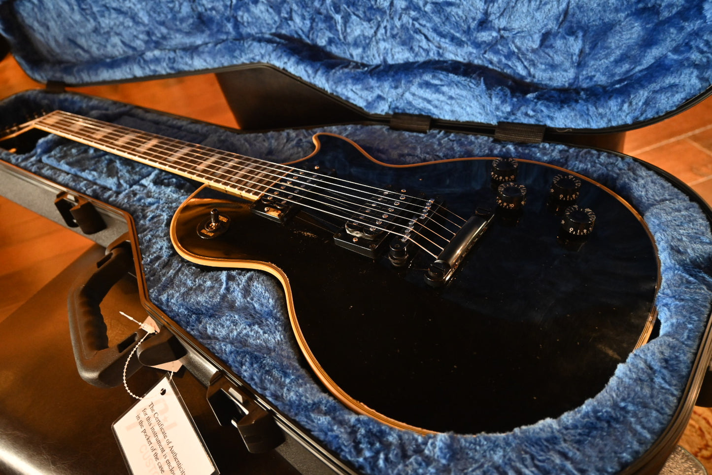 Gibson Custom Shop Kirk Hammett 1989 Les Paul Custom Murphy Lab Aged Nitro - Ebony Guitar #KH114 - Danville Music