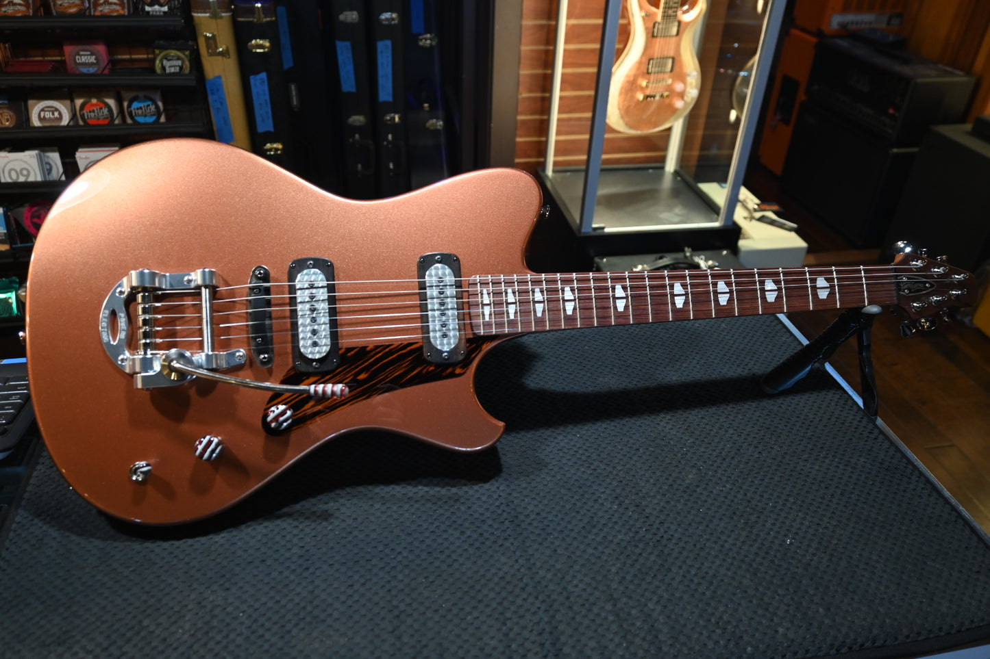 Powers Electric A-Type FF42 CamTail - Byzantine Gold Guitar #A774 - Danville Music