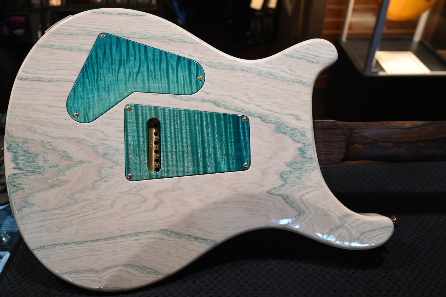 PRS Private Stock Custom 24 Koi Inlay - Bahamian Blue Glow Guitar #10498 - Danville Music