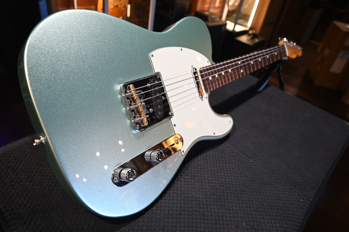 Fender American Professional II Telecaster 2023 - Mystic Surf Green Guitar #5274 - Danville Music