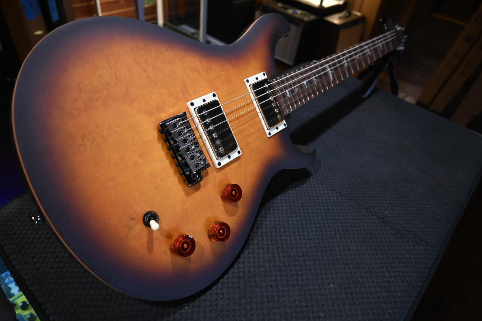 PRS SE “Exotic” DGT Laurel Burl Limited Edition - McCarty Tobacco Burst Guitar #8785 - Danville Music