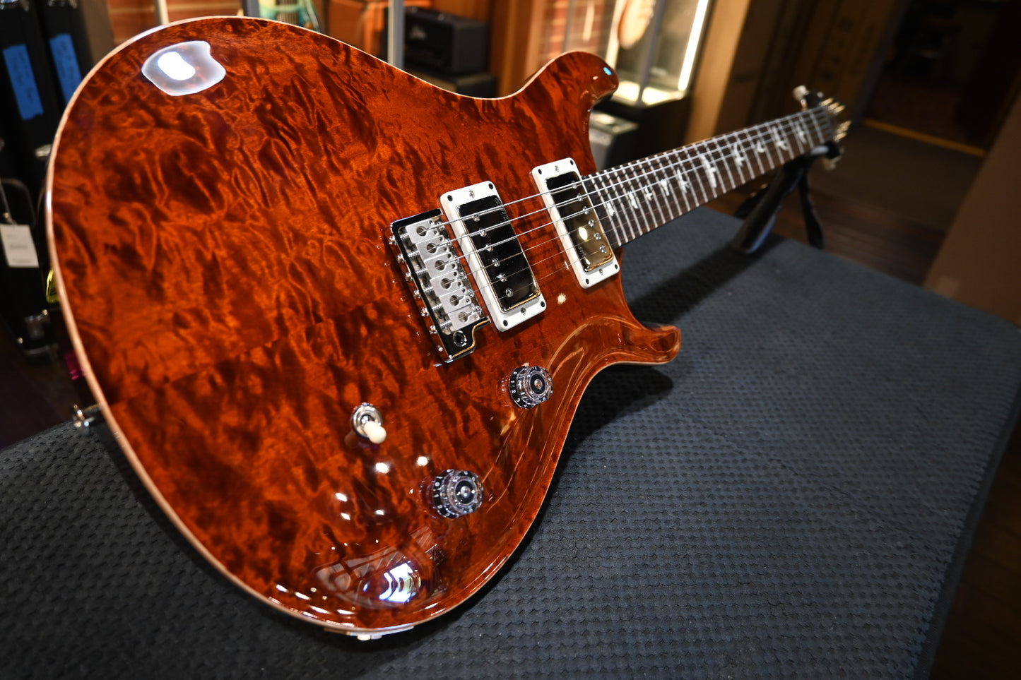 PRS Wood Library CE 24 Quilt - Tortoise Shell Guitar #2514 - Danville Music