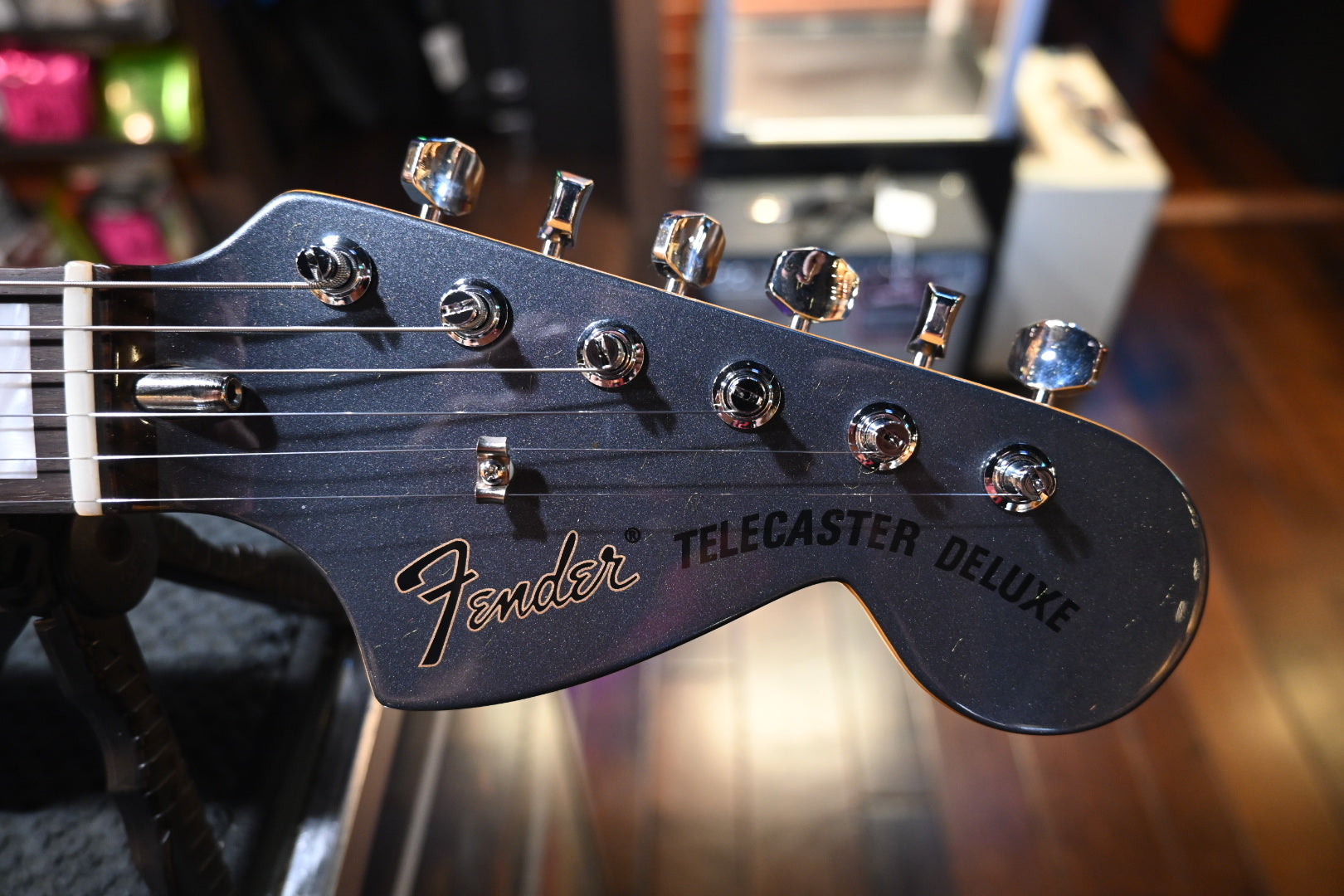 Fender Chris Shiflett Cleaver Telecaster Deluxe - Charcoal Frost Metallic Guitar #0944 - Danville Music