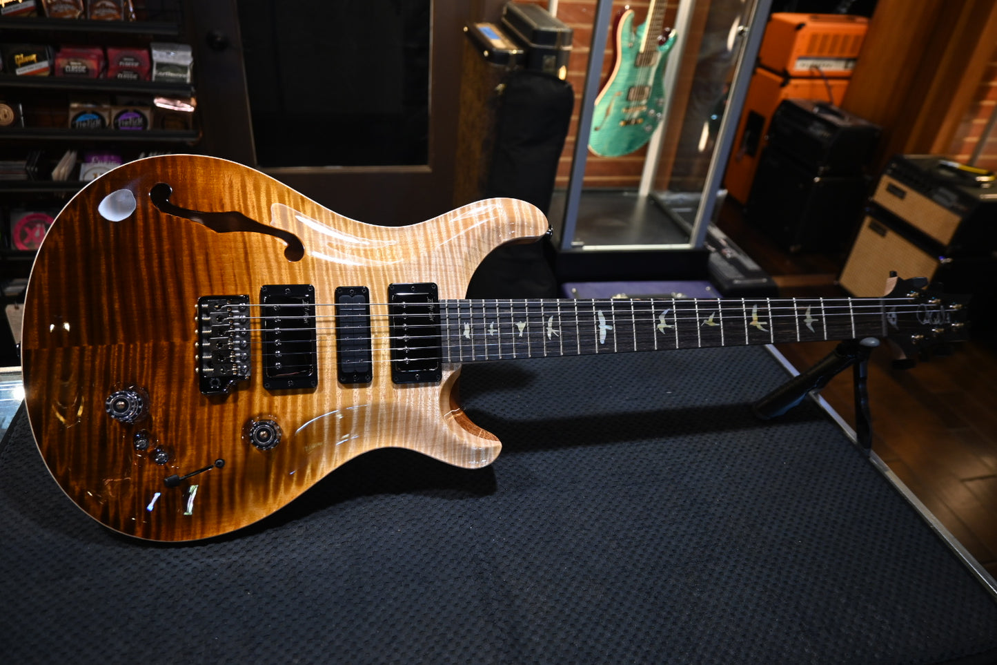 PRS Wood Library Special Semi-Hollow Danville Music 35th Anniversary Artist Top - Sandstorm Fade Guitar #6049