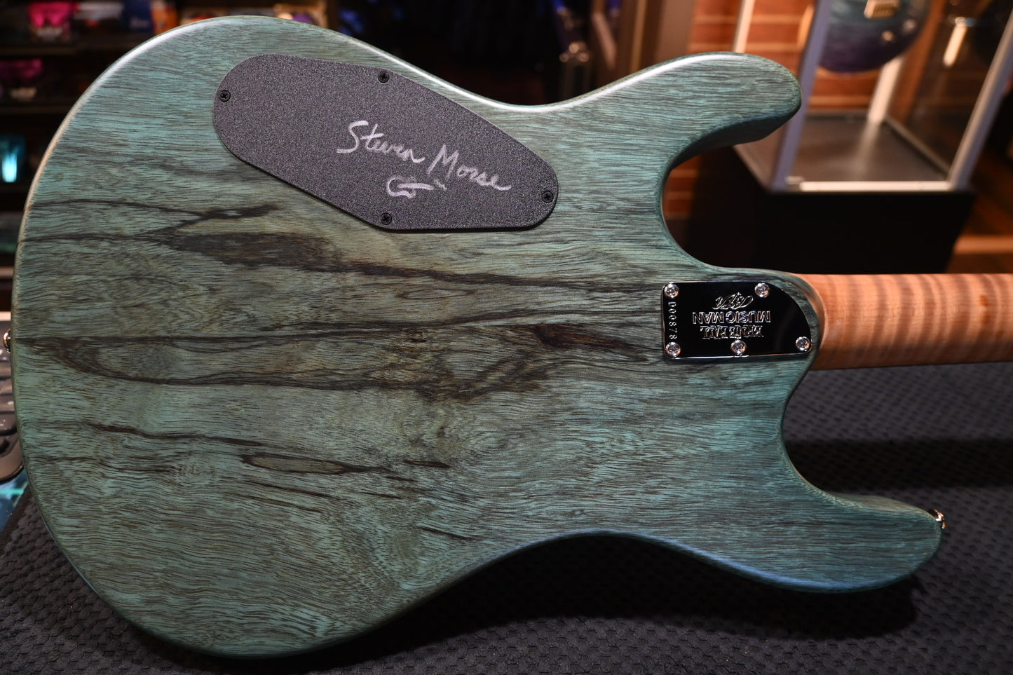 Music Man BFR Steve Morse Y2D - Jade Burl Guitar #0878 - Danville Music