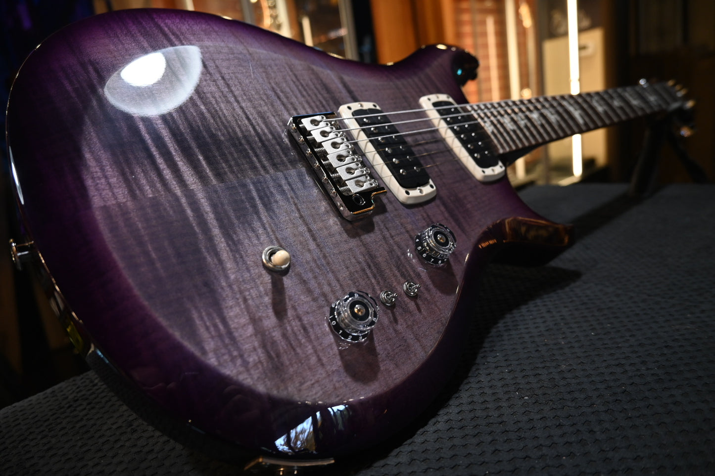 PRS S2 Custom 24-08 - Faded Gray Black Purple Burst Guitar #6969