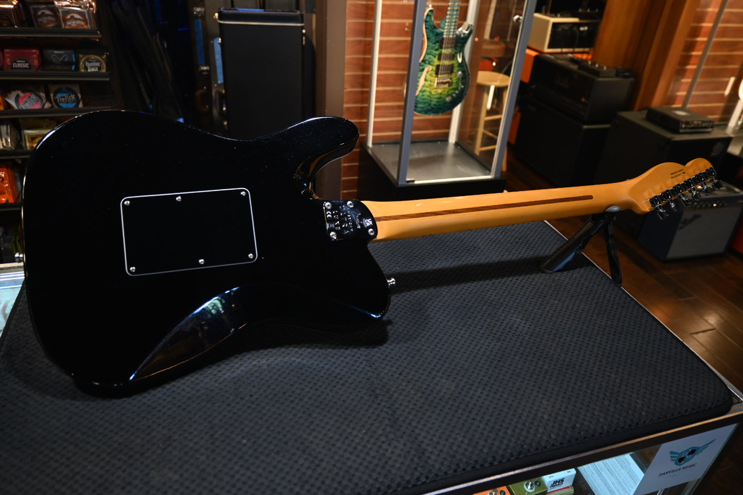 Fender American Ultra Luxe Telecaster Floyd 2023 - Mystic Black Guitar #2790 - Danville Music