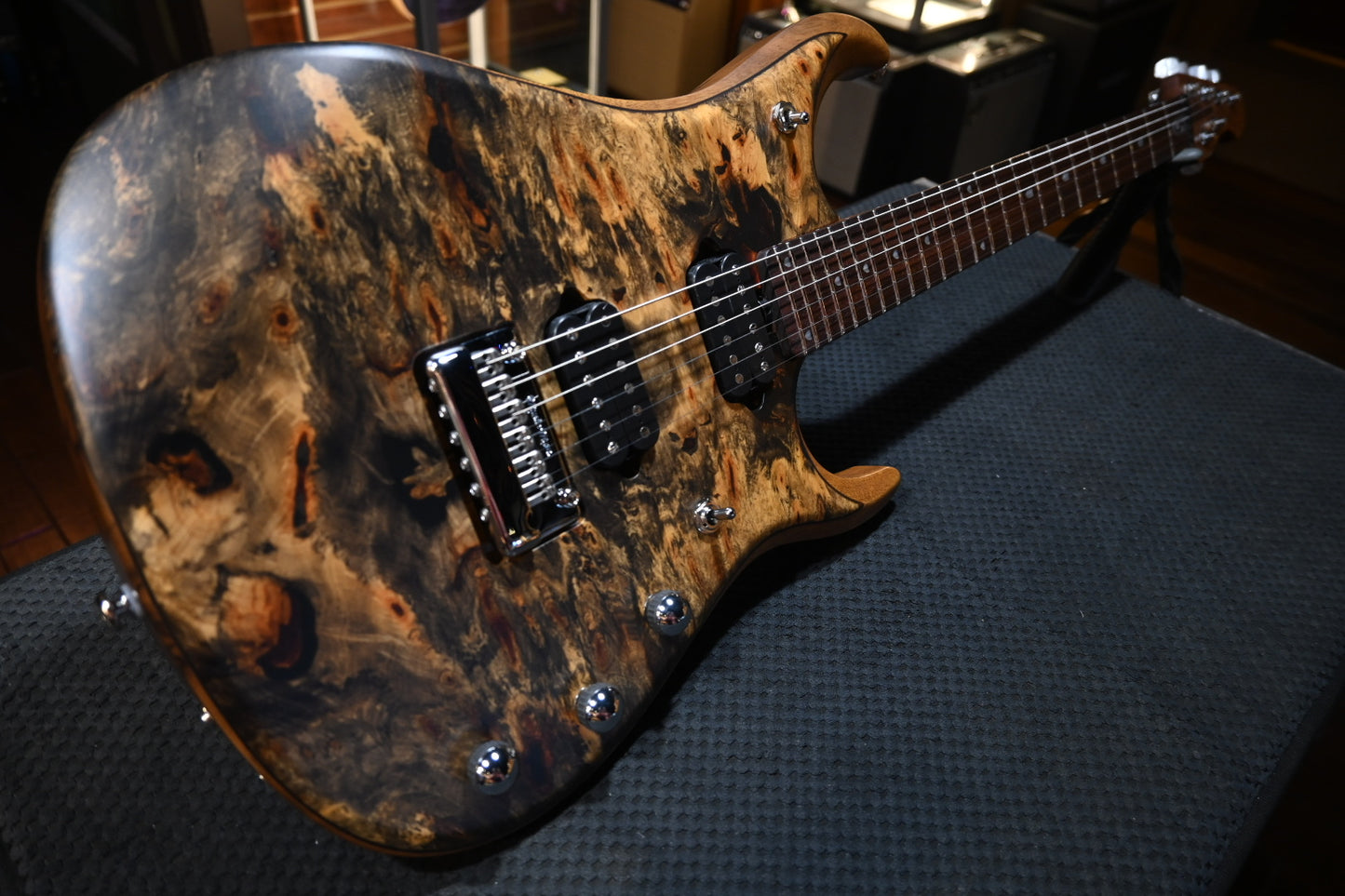 Music Man BFR JP15 - Butterscotch Burl Guitar #0092 - Danville Music