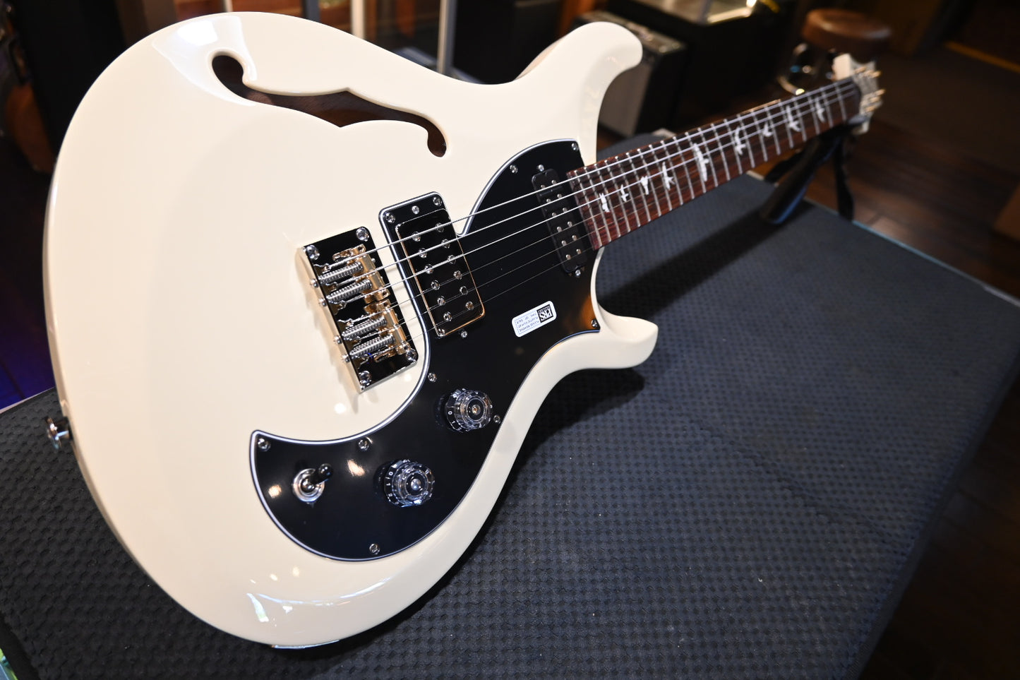 PRS S2 Vela Semi-Hollow - Antique White Guitar #0935 - Danville Music
