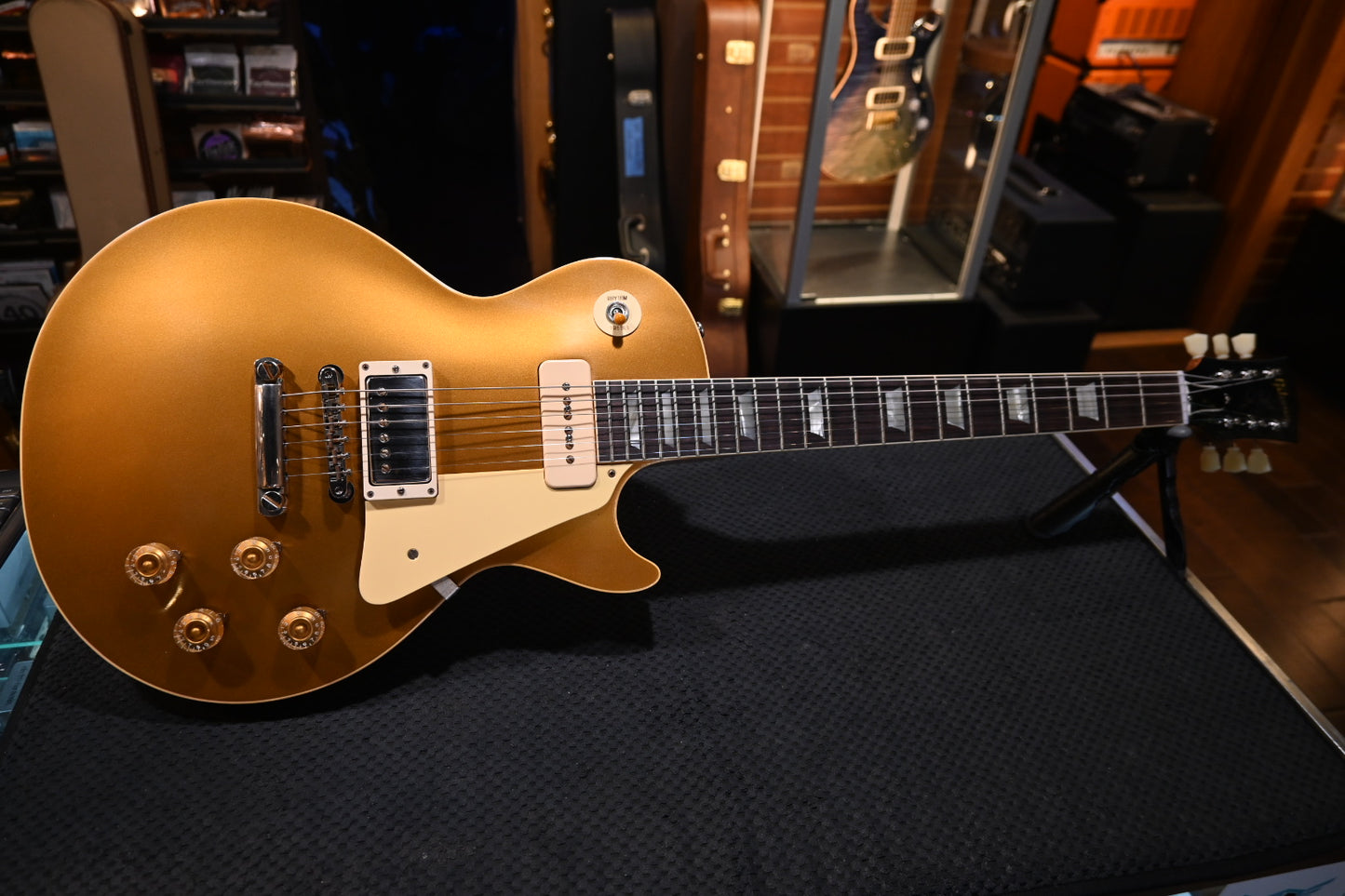 Gibson Custom Shop 1956 Les Paul Standard Reissue Goldtop VOS PSL - Double Gold Guitar #5204 - Danville Music