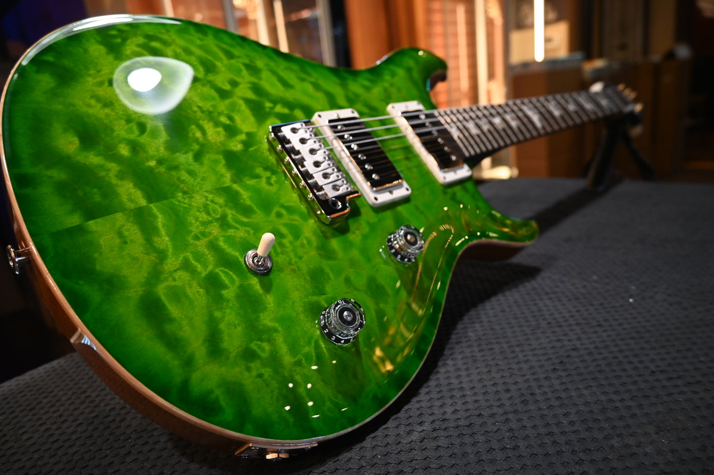 PRS Wood Library CE 24 Quilt - Eriza Verde Guitar #0182 - Danville Music