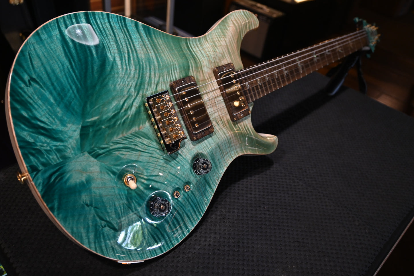 PRS Private Stock Custom 24-08 “The Vortex” - Bahamian Blue Reverse Dragon’s Breath Guitar #11681