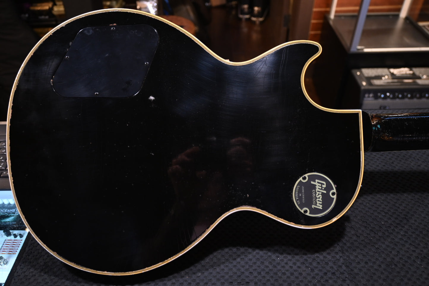 Gibson Custom Shop Kirk Hammett 1989 Les Paul Custom Murphy Lab Aged Nitro - Ebony Guitar #KH066 - Danville Music