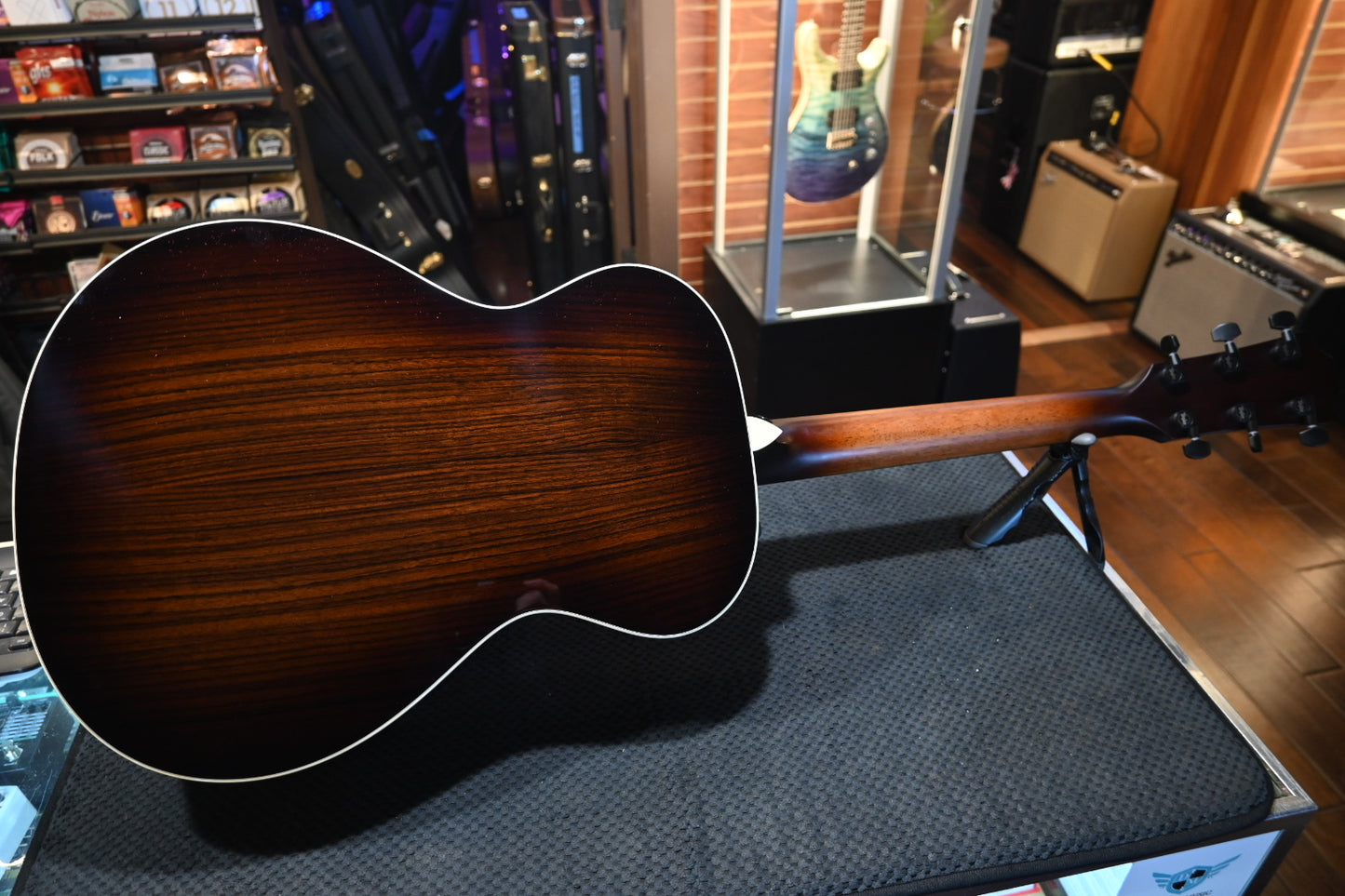 Taylor Custom GC Grand Concert Walnut/Rosewood Catch #25 w/ Macassar Ebony Circa 74 Amp #3124 - Danville Music