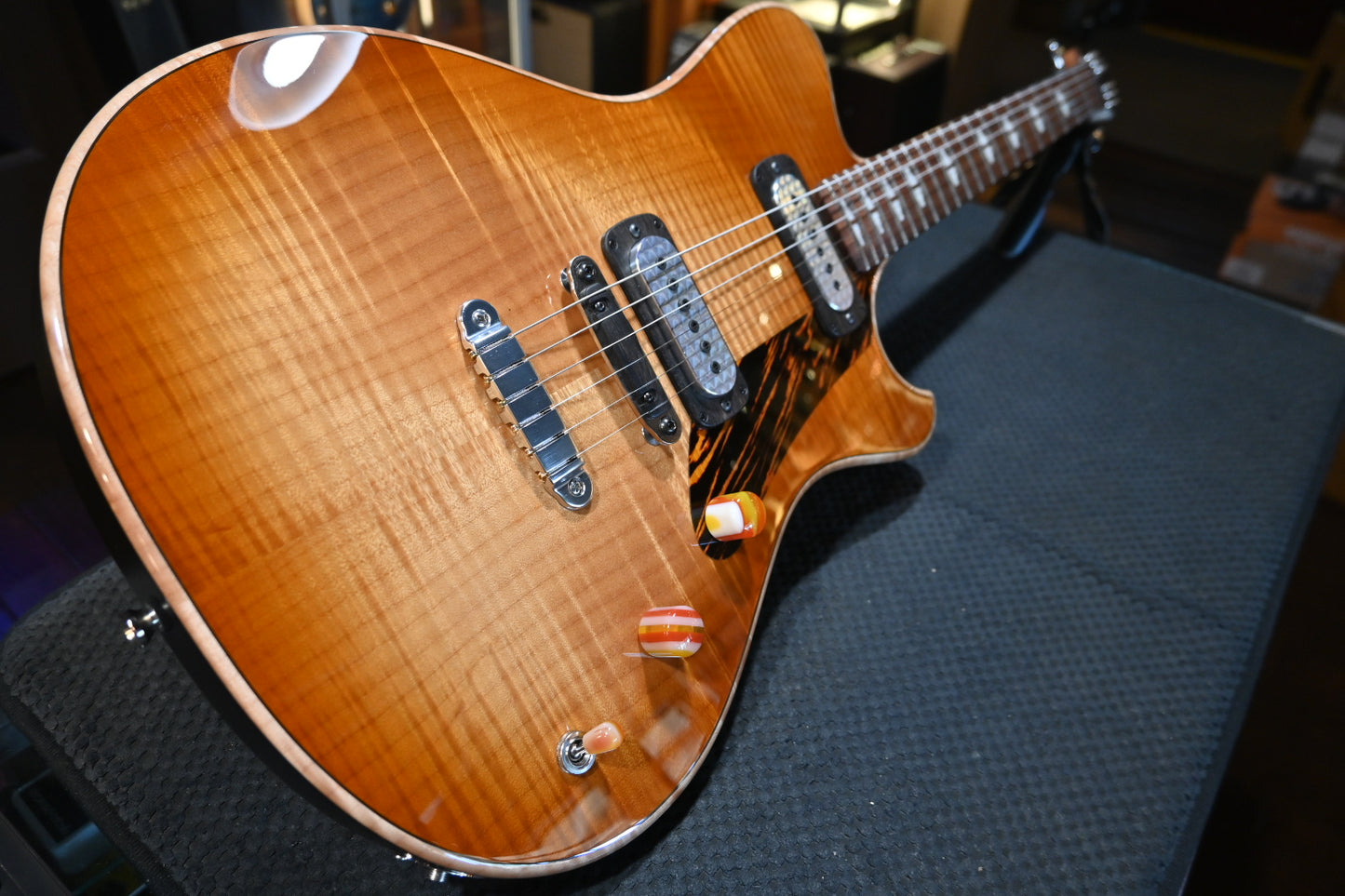 Powers Electric A-Type Select Maple FF42 Hard Tail 2025 - Wild Honey Burst Guitar #B101