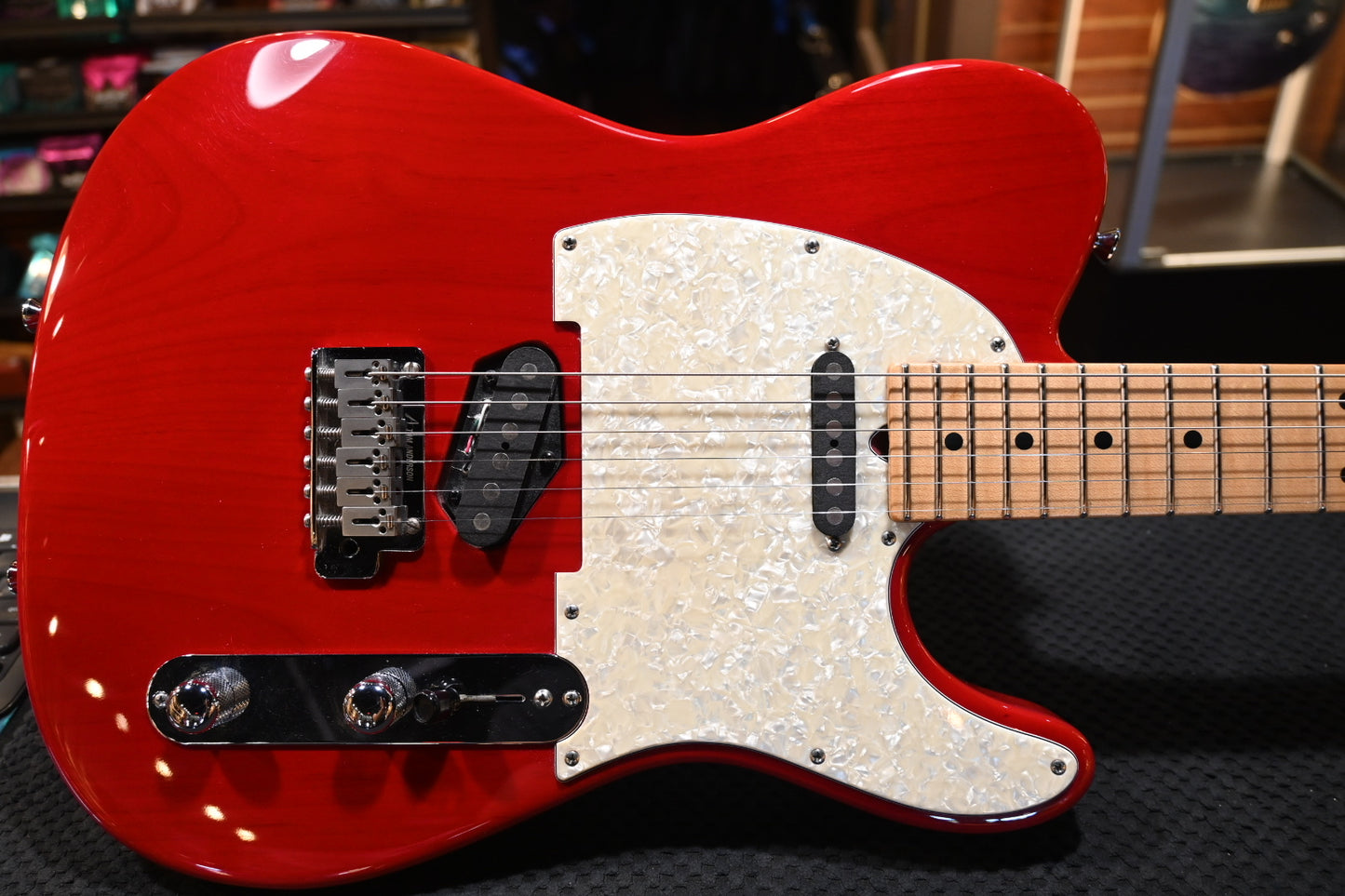 Tom Anderson T Classic Contoured 2004 - Translucent Red Guitar #804A PRE-OWNED - Danville Music