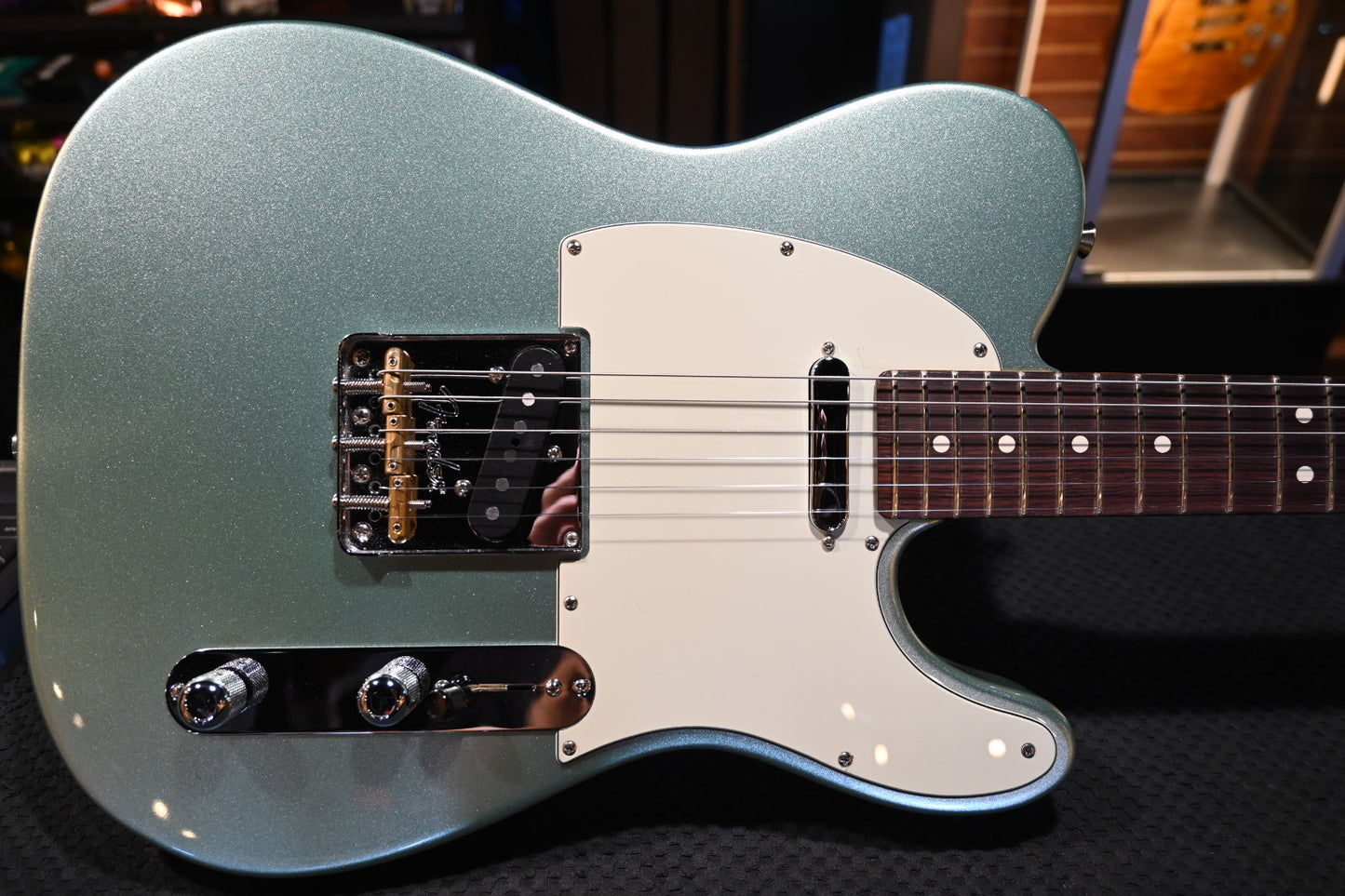 Fender American Professional II Telecaster 2023 - Mystic Surf Green Guitar #5274 - Danville Music