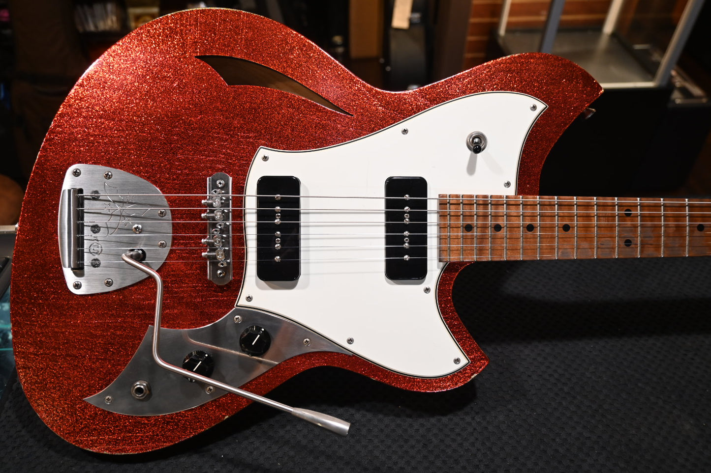 Novo Miris J Custom - Candy Apple Red Sparkle Guitar #4370 - Danville Music