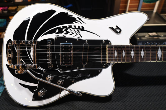 Duesenberg Alliance James Bond 007 Paloma David Arnold Edition - Monochrome Black and White Guitar #4934 - Danville Music