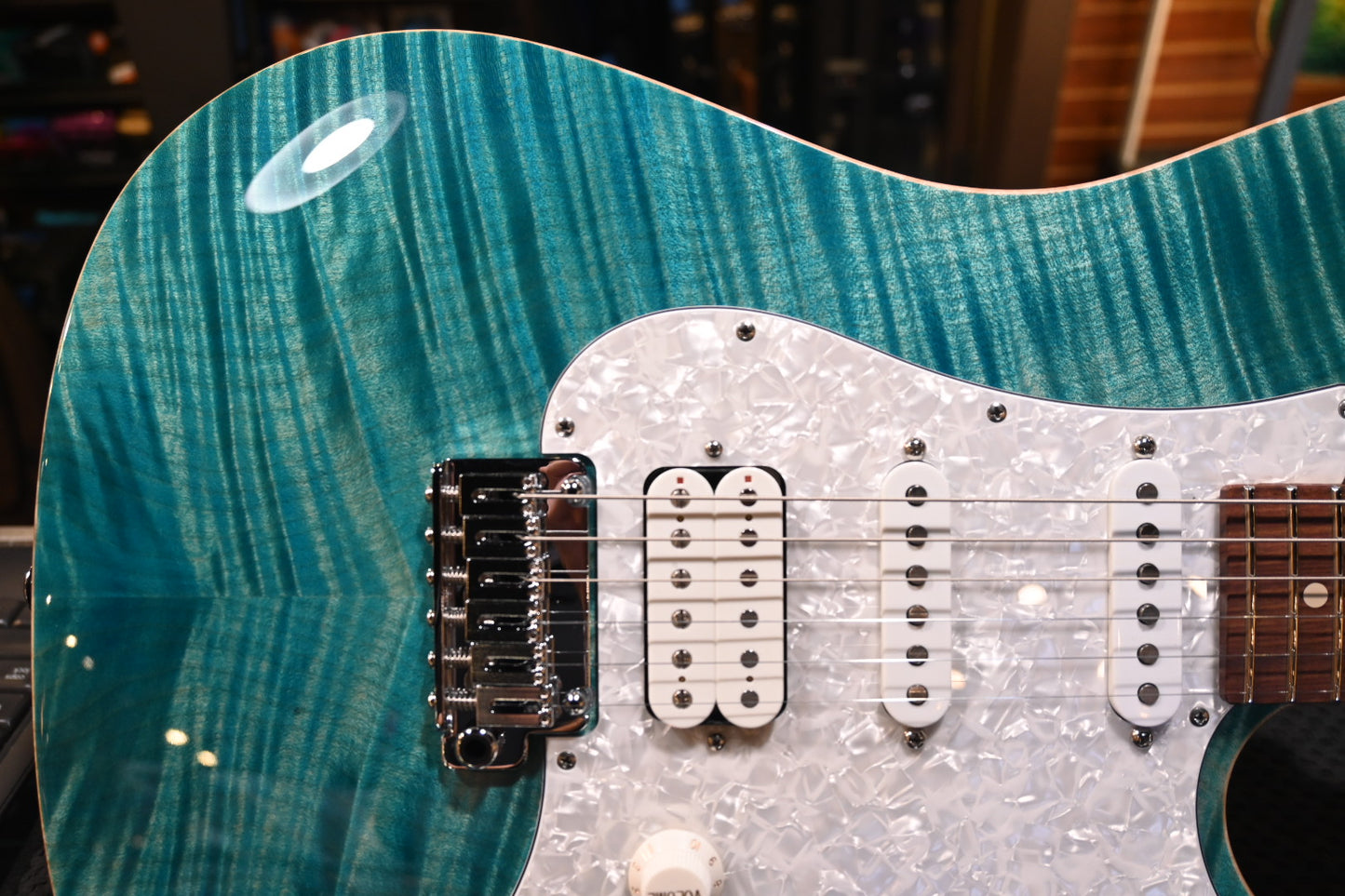 Suhr Standard Plue Pau Ferro - Bahama Blue Guitar #6096 - Danville Music