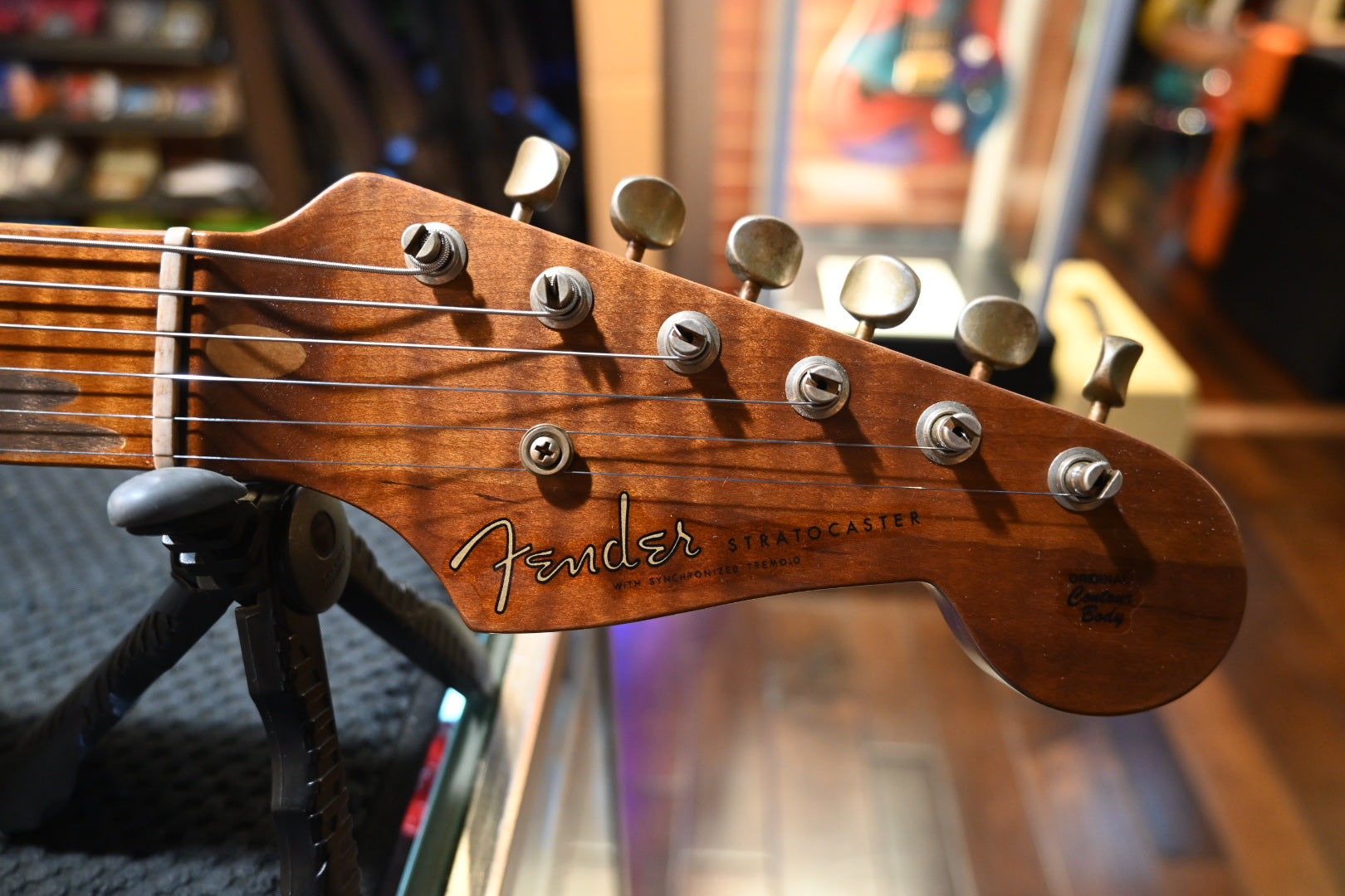 Fender Custom Shop LTD 1954 Roasted Stratocaster - Desert Tan Guitar #0443 - Danville Music
