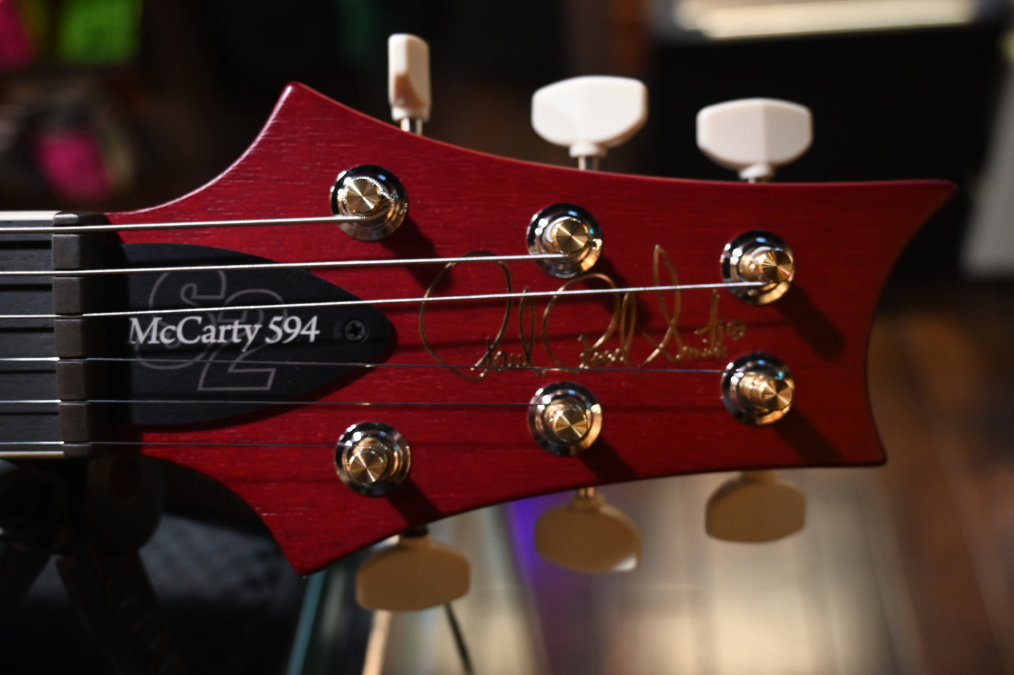 PRS Wood Library S2 McCarty SC 594 Single-Cut Quilt - Faded Gray Black Cherry Burst Guitar #8901