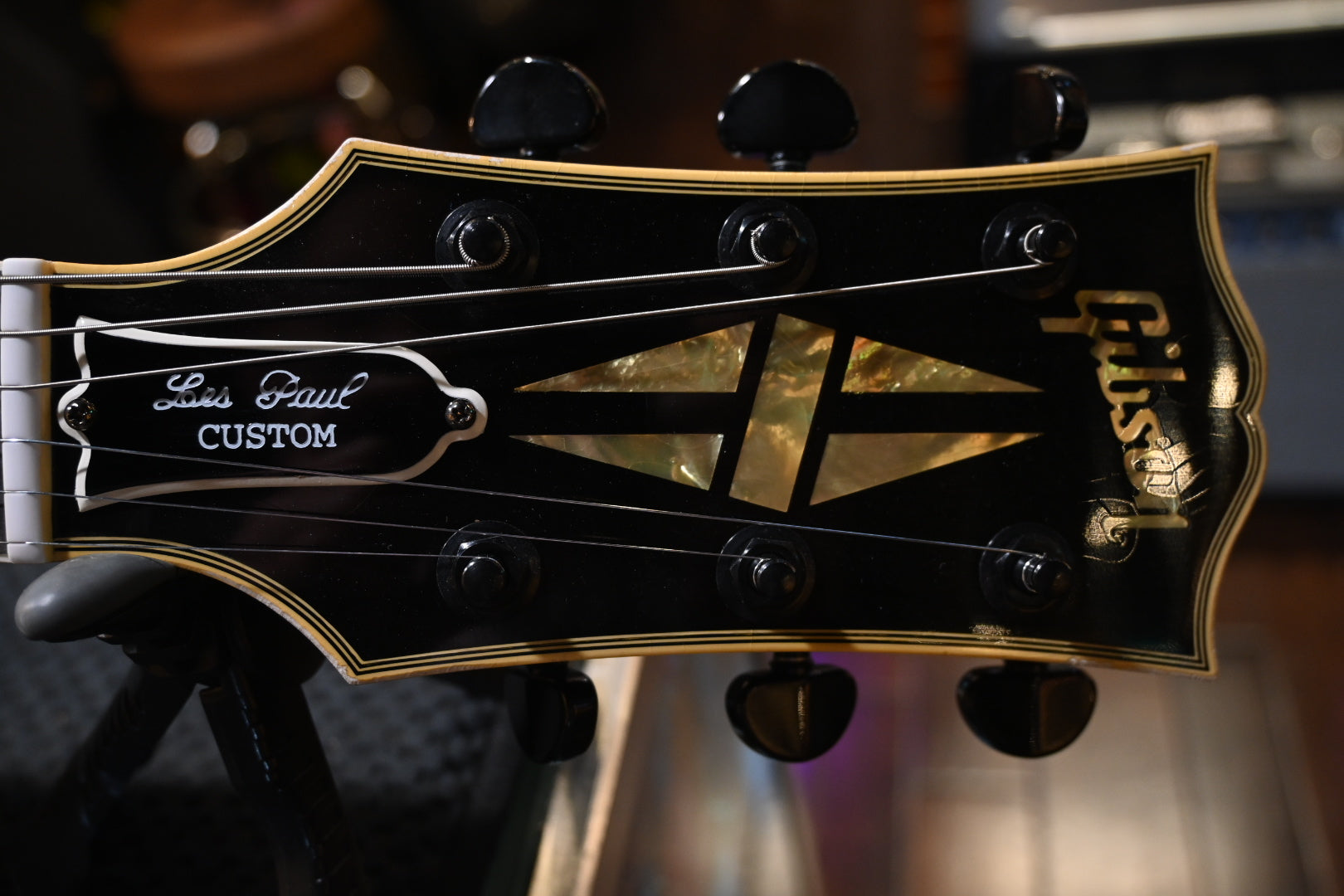 Gibson Custom Shop Kirk Hammett 1989 Les Paul Custom Murphy Lab Aged Nitro - Ebony Guitar #KH066 - Danville Music