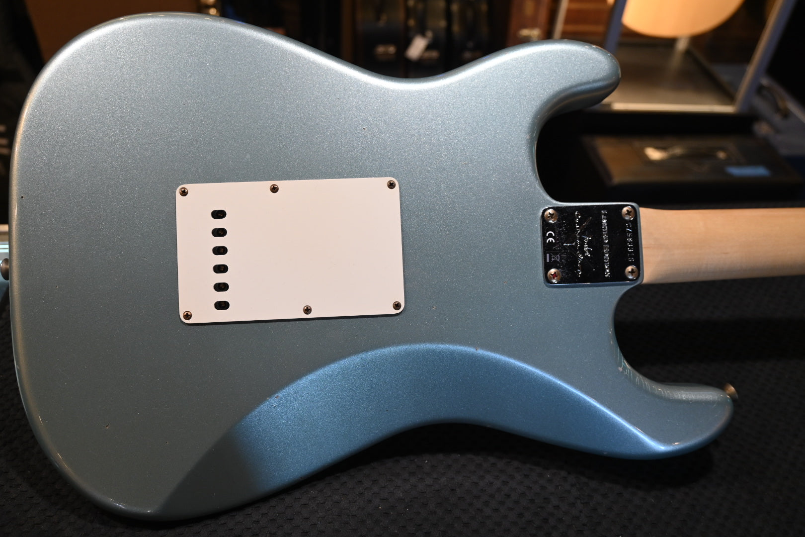 Fender Custom Shop LTD 1969 Stratocaster Bone Tone Journeyman - Aged Fire Mist Silver Guitar #3316 - Danville Music