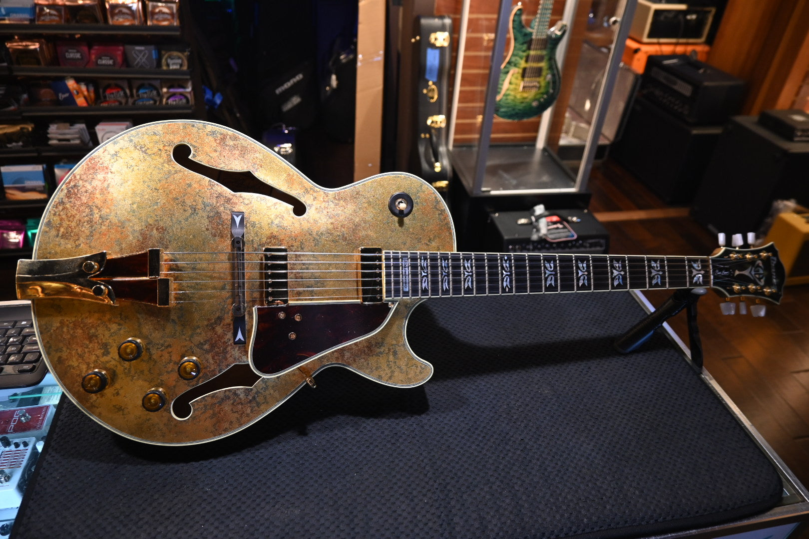 Ibanez George Benson GB30TH 30th Anniversary 2008 - Gold Foil Guitar #9861 - Danville Music