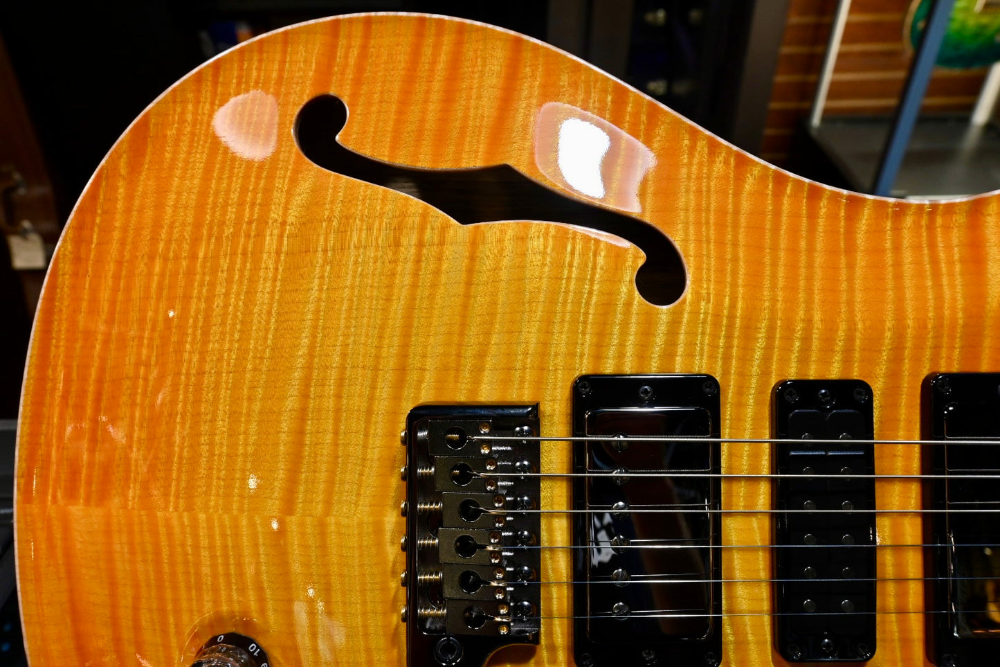 PRS Private Stock Special Semi-Hollow LTD 2022 - Citrus Glow Guitar #10060 - Danville Music