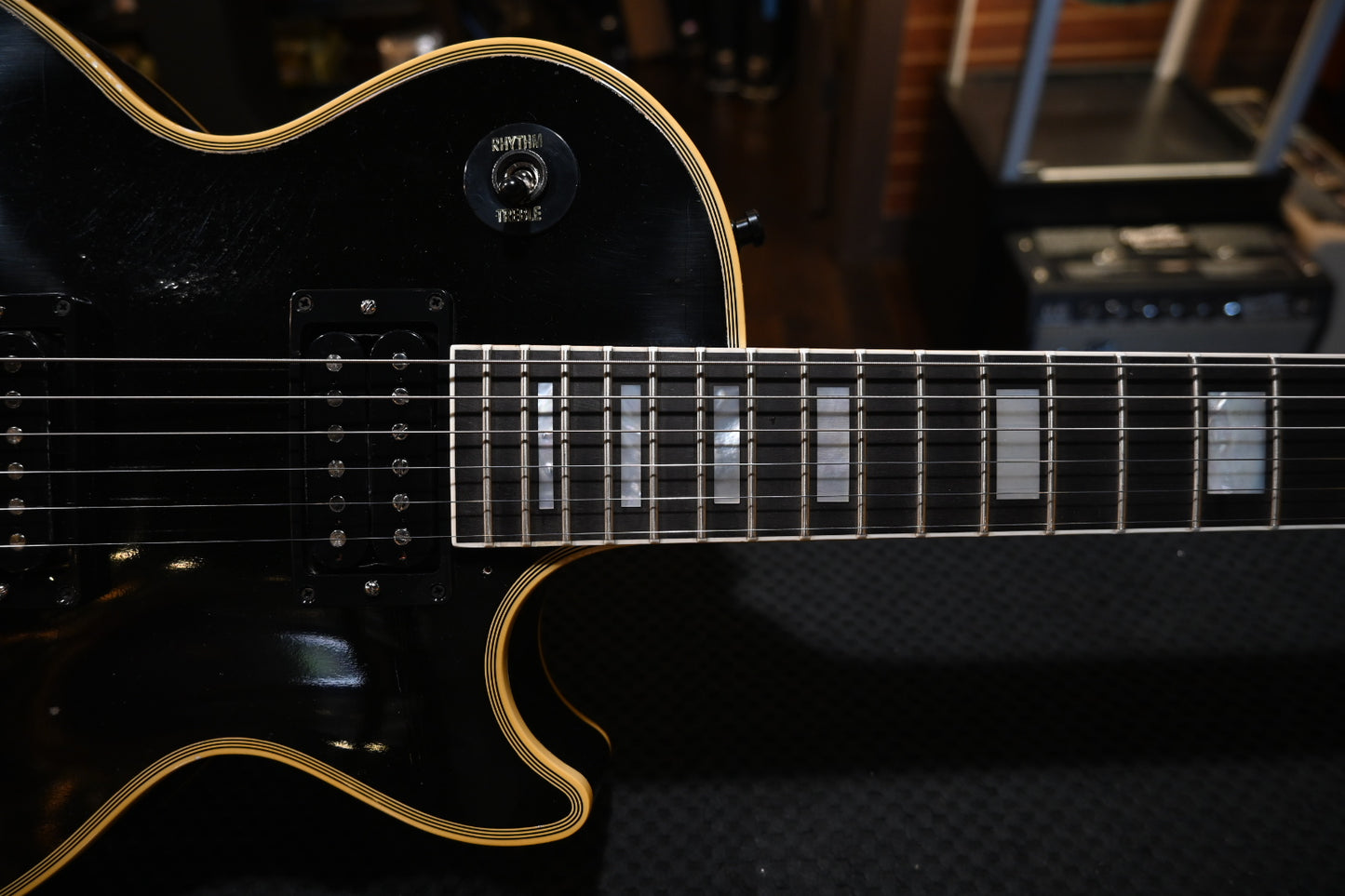 Gibson Custom Shop Kirk Hammett 1989 Les Paul Custom Murphy Lab Aged Nitro - Ebony Guitar #KH066 - Danville Music