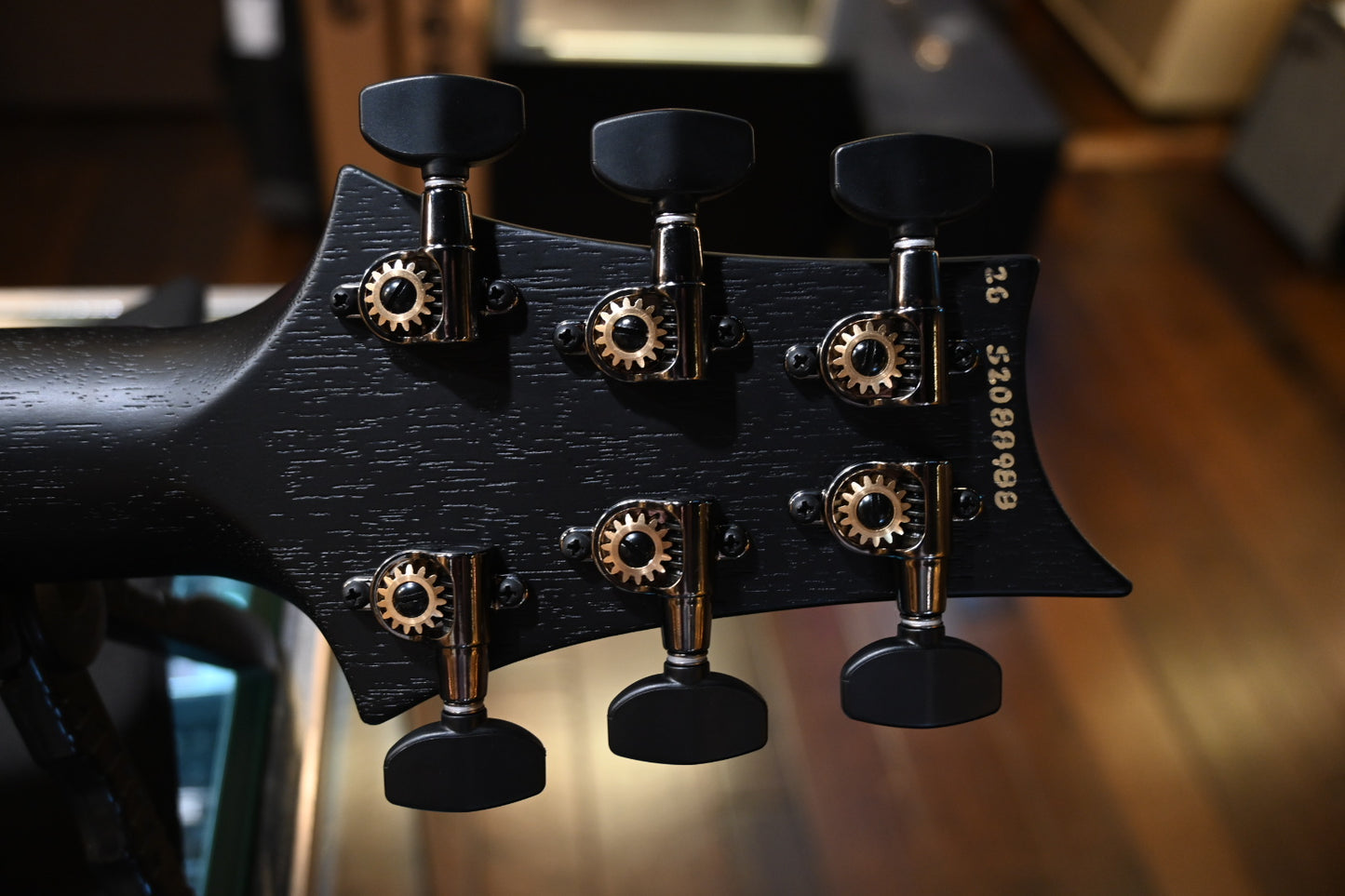 PRS Wood Library S2 Custom 24 Poplar Burl Limited Edition - Charcoal Burst Satin Guitar #8988