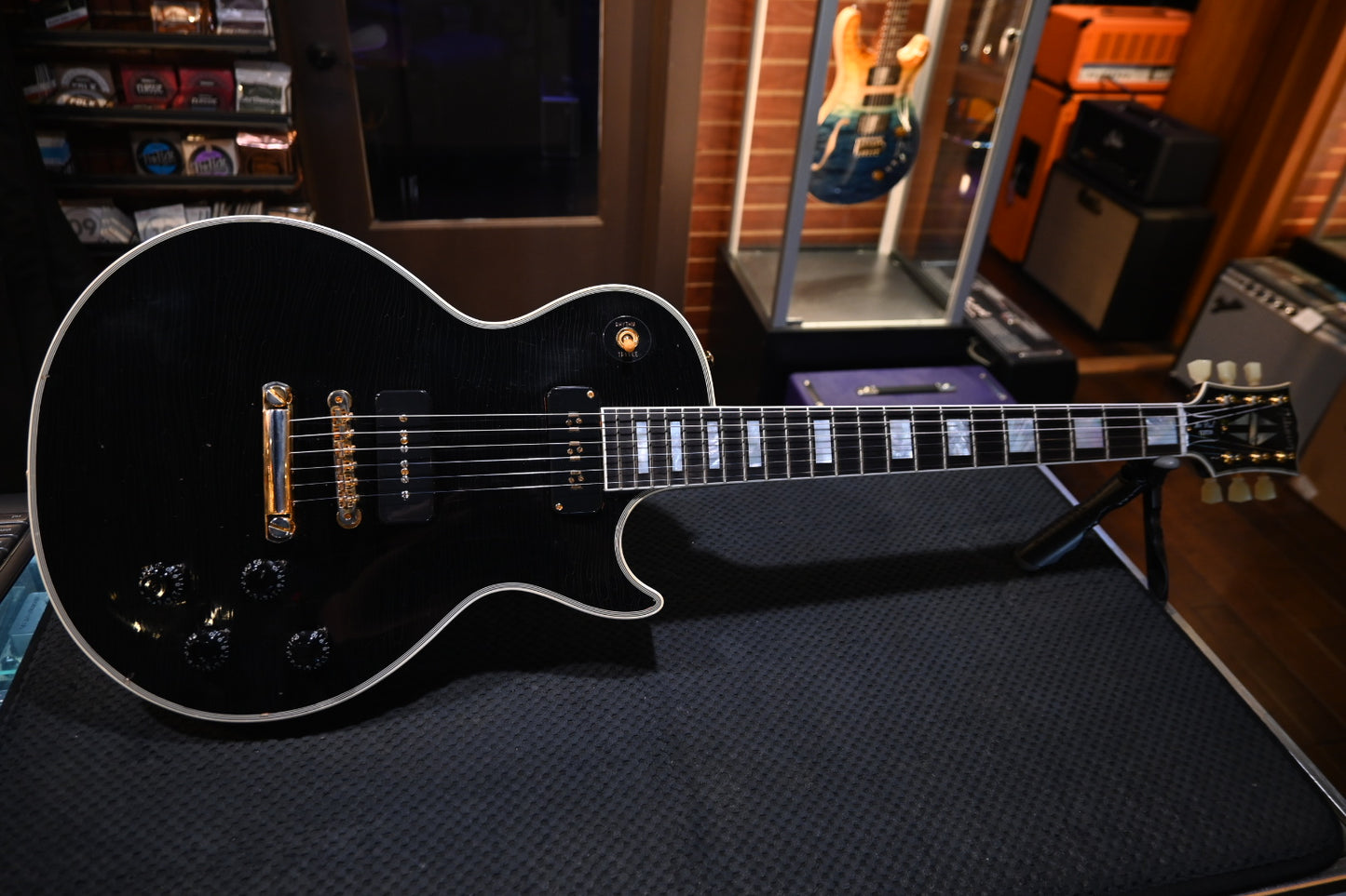Gibson Custom Shop 1954 Les Paul Custom 2020 Relic - Ebony Guitar #0045