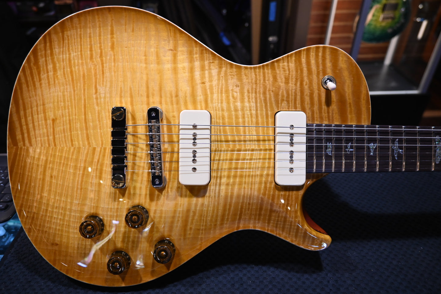 PRS Private Stock McCarty SC 594 Single-Cut Soapbar P90s Brazilian Rosewood Neck - Vintage McCarty Burst Guitar #11481 - Danville Music