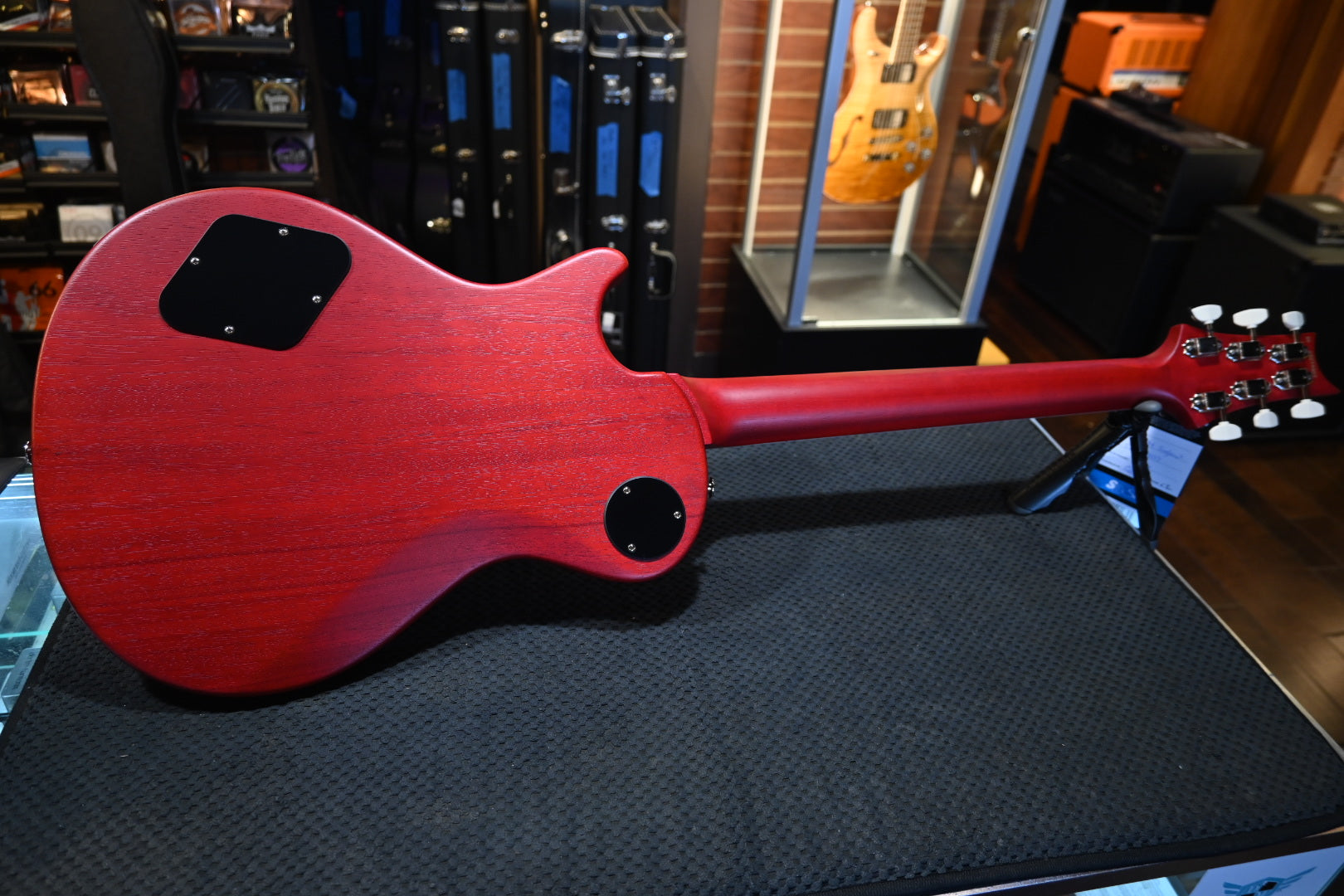 PRS S2 Wood Library McCarty SC 594 Single-Cut Quilt - Faded Gray Black Cherry Burst Satin Guitar #9907 - Danville Music