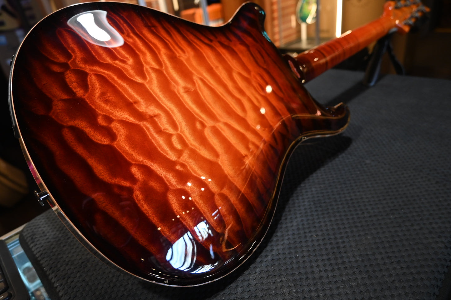 PRS Private Stock Hollowbody II Piezo Gothic - Electric Tiger Glow Guitar #10569 - Danville Music