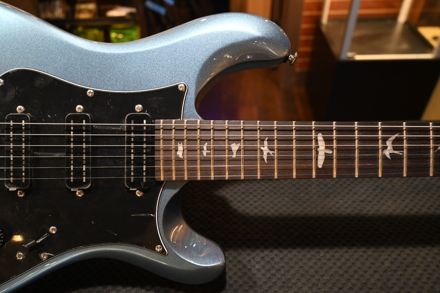 PRS SE NF3 Rosewood - Ice Blue Metallic Guitar #6579 - Danville Music