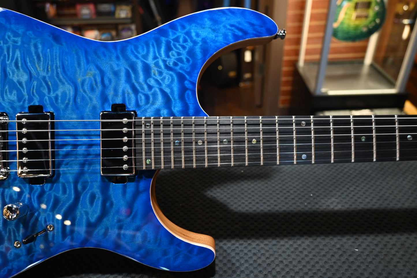 Mayones Aquila Elite S 6 - Lagoon Burst Guitar #4396 - Danville Music