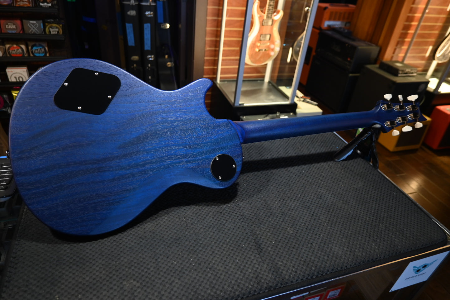 PRS Wood Library S2 McCarty SC 594 Single-Cut Quilt - Faded Gray Black Blue Burst Satin Guitar #9200 - Danville Music