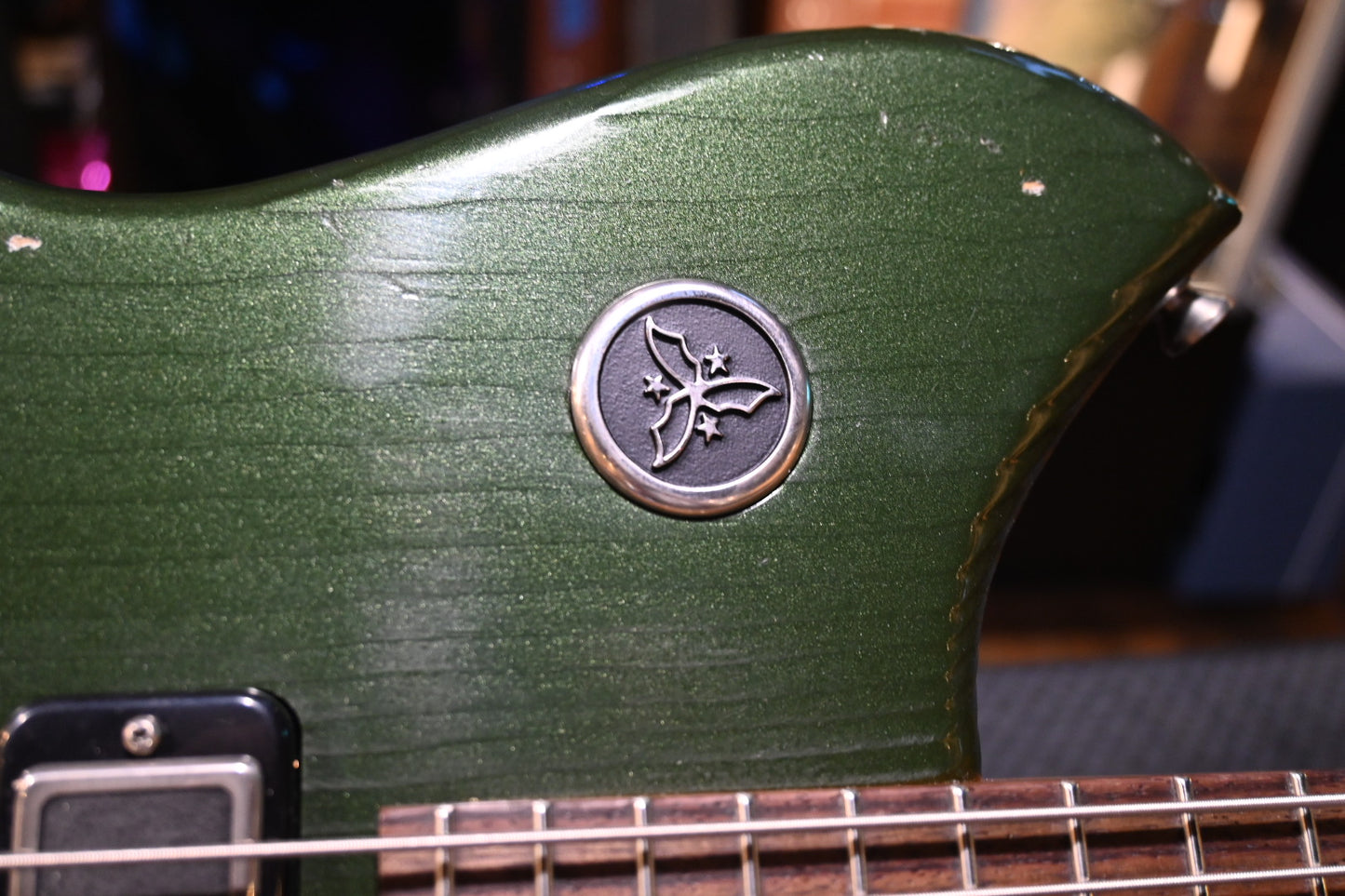Novo Nucleus Serus J Baritone - Cadillac Green Guitar #5347