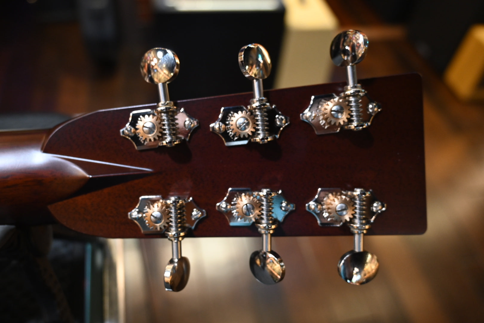 Santa Cruz OM Sinker Redwood/Figured Walnut Guitar #6245 - Danville Music