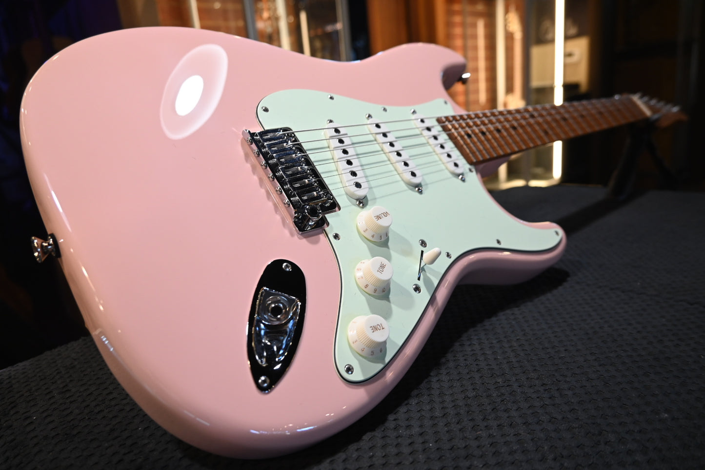 Tom Anderson Icon Classic Shorty Primavera - Shell Pink Guitar #825M - Danville Music